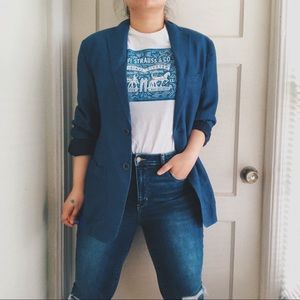 Levi’s Blue/ White Graphic Short Sleeve Tee Shirt